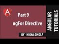 NgFor Directive - Angular(Tutorial #9)
