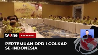 Ketua DPD Golkar Se-Indonesia Hadiri Pertemuan dengan Airlangga Hartarto | Kabar Pagi tvOne