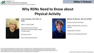 Why RDNs Need to Know about Physical Activity