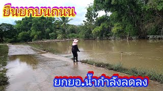 ยกยอ น้ำท่วม น้ำนอง มาลุ้นป้าปลา ป้าเที่ยงยกยอ น้ำแดง Fishing. สบปราบ ลำปาง ภัตตาคารบ้านนา