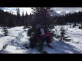 slow mo extreme snowshoeing with kai out at chester lake