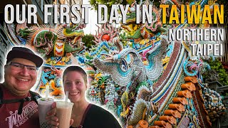 Our FIRST TIME visiting TAIWAN! Spending the day in northern TAIPEI (Beitou, Guandu, Tamsui)