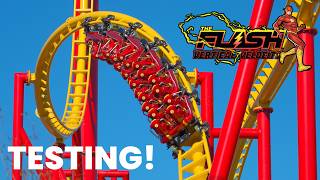 The Flash Vertical Velocity Consistent Test Runs November 2024 Six Flags Great Adventure