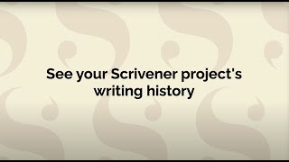 Track Your Writing Progress with Scrivener | How to Use Writing History