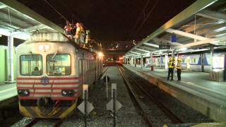 2013.6.8  臺鐵 基隆車站  基隆市政府人行陸橋倒塌事故 搶修紀錄