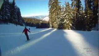 La Tania - Folyere ski run 23-1-12