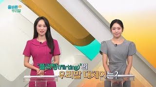 [올바른 우리말] 플러팅 (flirting)의 우리말 대체어는?