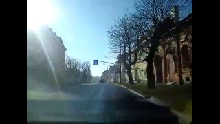 Jastrebarsko:Drive through the town  27.12.2015.  co driver view