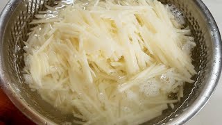 감자채 많이 썰어 기름에 볶지않고 이렇게 드세요!! 더위도 이기고 살도 안찌고 맛있어요/감자냉국 Potato Cold Soup