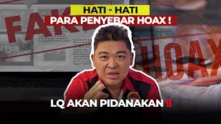 ALVIN LIM LAPOR FUJI? PERAS NOVI 1M? BAYAR BUZZER 1JT? HATI2 PARA PENYEBAR HOAX, LQ AKAN PIDANAKAN!!