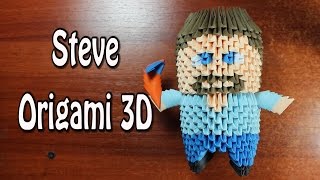 Steve (Minecraft) En Origami 3D TUTORIAL