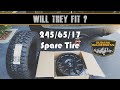 Will 245's fit in Subaru Outback Wilderness Spare Tire Area?