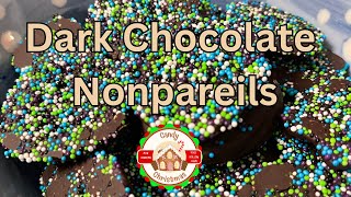 I Made Homemade Nonpareils #candychristmas #chocolate #homemade