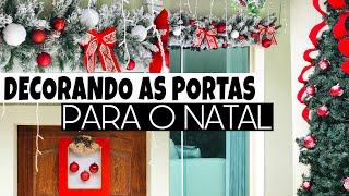 NATAL 2021 COMO DECORAR PORTAS E JANELAS PARA O NATAL DECORAÇÃO DE NATAL EXTERNA #natal2021