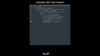 Leetcode 265. Paint House II in Python | Python Leetcode | Python Coding Tutorial | Python Code ASMR