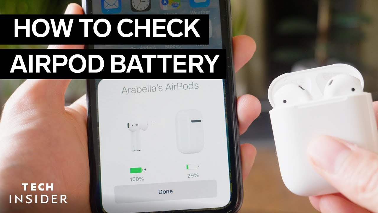 How To Check Airpods Battery - YouTube