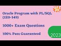 Oracle Program with PL/SQL (1Z0-149) Exam Dumps & Questions 2024