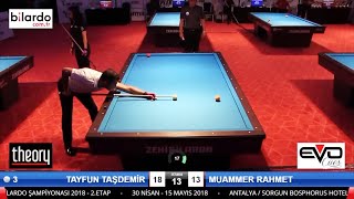 TAYFUN TAŞDEMİR vs MUAMMER RAHMET | 3 Cushion Billiards | 당구