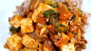 [eng sub] Making Mapo Tofu / tofu rice