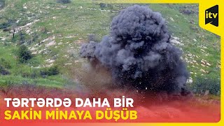 Tərtərdə daha bir sakin minaya düşüb