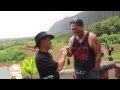 Bumpy Kanahele Interviewed by Champ at Pu`uhonua o Waimanalo Village