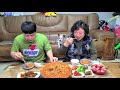 엄마랑 매운아구찜을 먹어봤습니다. 맛집이긴한데.. 매워서.. 매운음식먹방 korean spicy mukbang eating show 면상호