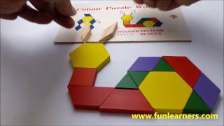 wooden pattern block 60 pcs