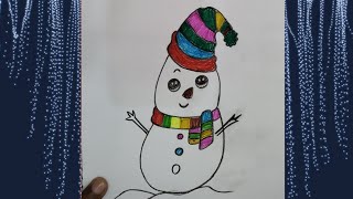 How To Draw Easy Snowman Step By Step, How To Draw Easy Snowman, Snowman Drawings Snowman Sketch