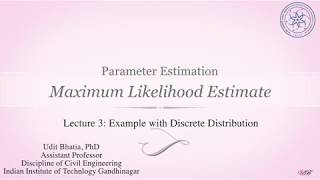 1.3 MLE with Discrete Distribution: Example
