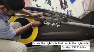 Co-Maxx E22 Elliptical Cross Trainer for Home Use Installation videos
