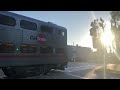 old video catches caltrain 129 with gallery cabcar 4018 and f40ph 2cat 905