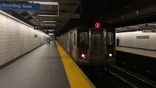 ⁴ᴷ⁶⁰ R62A,R142 1 and 2 Train G/O Action at WTC Cortlandt (Ft. @LiamTheR62 )