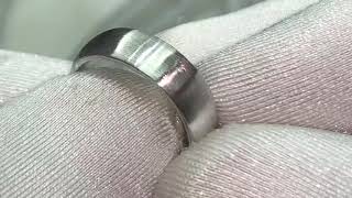 Platinum 950 Men’s 5.5mm brushed matte finish wedding band. Now on sale at $1,597!!   Also available