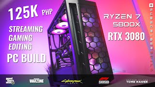 VLOG: 125K Php Streaming/Gaming PC Build I Ryzen 7 5800X + RTX 3080 w/ 5 Game Benchmarks [Ph]