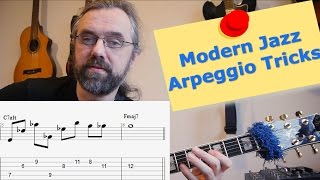 Modern jazz arpeggio ideas 🎸 - Melodic Interval Structures - Guitar Lesson