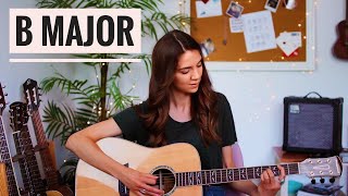 B major chord | Easy Beginner Lesson with 2 shapes!