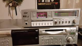 Sanyo RD-XM1 stereo microcassette deck (1980-81) play and recording test