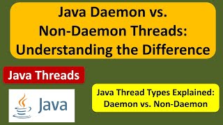 Java Daemon vs. Non-Daemon Threads: Understanding the Difference | Daemon thread | Java Threads