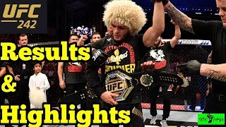 UFC 242 Results Highlight : Khabib vs Poirier