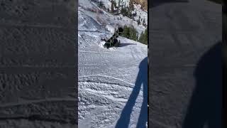 Snowboarder Faces Nasty Fall After Crashing Into Pole - 1098274