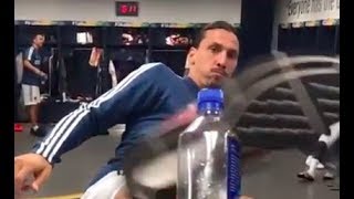 MUST WATCH: Zlatan Ibrahimovic completes the #BottleCapChallenge with an unbelievable karate kick
