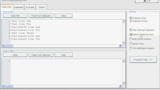 Remove duplicates from text file