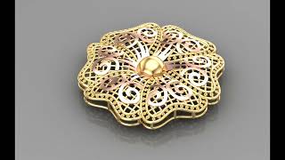 kuwaiti desing pendant making  matrix 9.0  jewelry cad desing