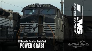 RTM SHORT: NS Roanoke Terminal South Yard - Power Grab!