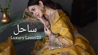 Qalamkar “Sahil- Luxury Lawn Collection’23 // Qalamkar summer Unstiched collection 2023