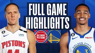 PISTONS at WARRIORS | FULL GAME HIGHLIGHTS | January 4, 2023