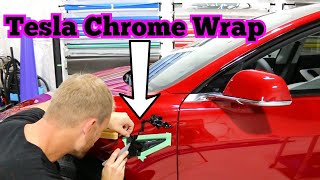 Tesla Model 3 Side Marker Vinyl Wrap - Chrome Delete Part 5