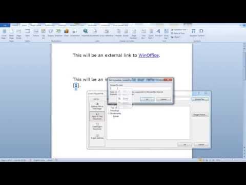 Create Internal and External Links in a Word Document