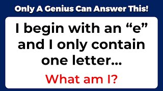 ONLY A GENIUS CAN ANSWER THESE 10 TRICKY RIDDLES | Riddles Quiz - Part 2