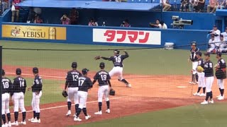 【シートノック】U18侍ジャパン高校日本代表 センター森敬斗の肩が凄い 2019/8/26 壮行試合